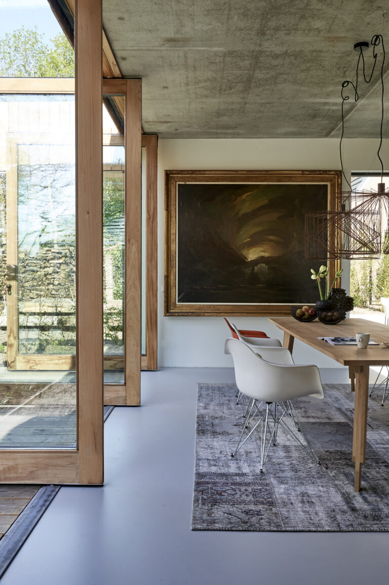 Bespoke garden room pivot doors