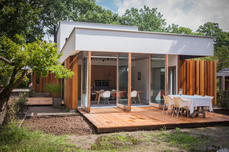 Bespoke garden room pivot doors