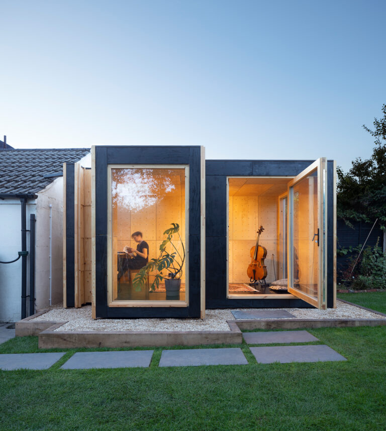 Bespoke garden room pivot doors