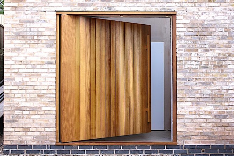 Bespoke garden room pivot doors